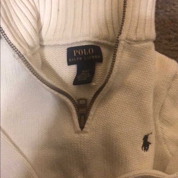 Polo Zip Sweater size 4/4T - Picture 2 of 2